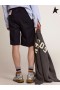 Golden Goose Gouden collectie Bermuda korte broek in donkerblauw wol donker blauw