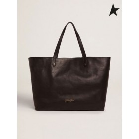 Golden Goose Zwart Pasadena Tas met gouden logo op de voorkant zwart