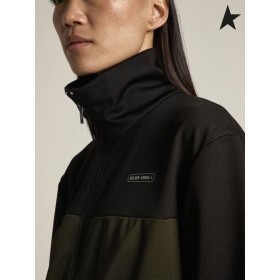 Golden Goose Spel EDT Capsule collectie jacket in black en militair-groene kleur zwart groen