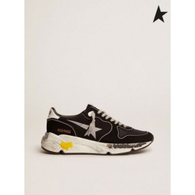 Golden Goose Zwart loopschoenen Enige sneakers met zilveren sterren bruin