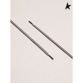 Golden Goose blauwe reflecterende veters met blauwe sterren