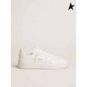 Golden Goose Purestar sneakers in wit lederen Huid / Kleur huidskleur