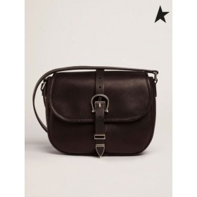 Golden Goose Medium zwart leer Rodeo Tas zwart