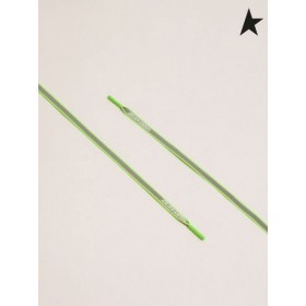 Golden Goose neon groene reflecterende veters met logo groen