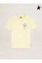 Golden Goose Pastelli keltainen Matka kokoelma T-paita kukka kimppu rintataskussa keltainen