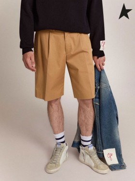 Golden Goose Golden kokoelma Bermuda shortsit beige puuvilla Beige