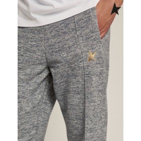 Golden Goose Meleerattu harmaa Doro Tähti kokoelma lenkkeily housut kullalla tähti edessä harmaa