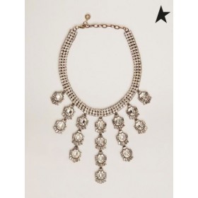 Golden Goose Déco Jewelmates kokoelma kaulakoru vanhan kullan väri patonki-muotoinen lasku kiteitä kullan väri