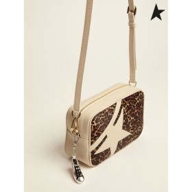 Golden Goose Off-white Star Laukku leopard-print poni ihoa aseta valkoinen punainen valkoinen punainen