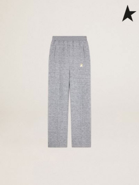 Golden Goose Chiné gris Dorotea Star de la collection de pantalon de jogging avec une étoile d'or sur le front gris