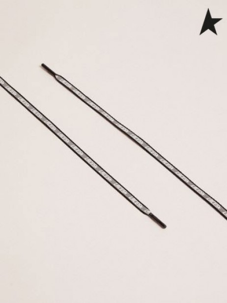 Golden Goose bleu réfléchissant lacets par des lacets impression bleu