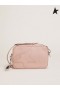 Golden Goose Star Sac en quartz rose martelé cuir avec ton-sur-ton étoile rose