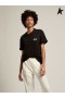 Golden Goose Black Star de la collection de T-shirt avec du blanc et le logo star noir