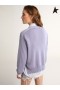 Golden Goose Pastel lilas tour de cou de Voyage de la collection de pull avec finition en détresse et de couleur argentée, lettrage Pastel Lilas