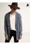 Golden Goose Voyage collection cardigan en tressé en coton bleu avec une finition stonewashed bleu