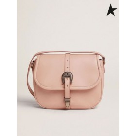 Golden Goose Moyen Rodeo Sac en quartz rose en cuir rose