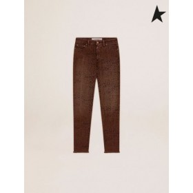 Golden Goose Or de la collection de jeans skinny à imprimé animal Animal Tons