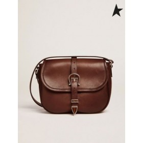 Golden Goose Moyen Rodeo Sac brun foncé en cuir brun foncé