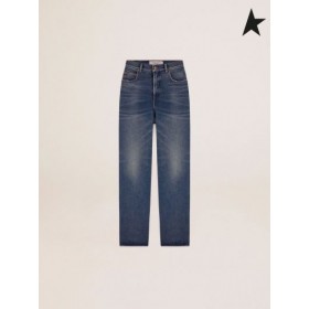 Golden Goose Or de la collection de Kim jeans avec un medium wash bleu