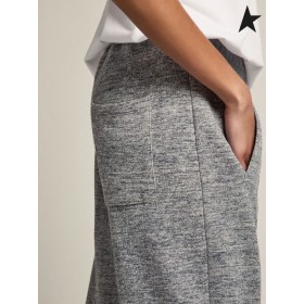 Golden Goose Chiné gris Dorotea Star de la collection de pantalon de jogging avec une étoile d'or sur le front gris