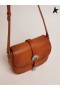 Golden Goose Medium Rodeo Bag in tan-farbigen Leder mit hellblauen details Braun