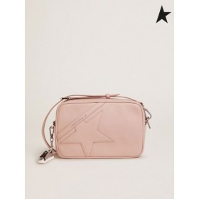 Golden Goose Star Bag in Quarz-rosa gehämmert Leder mit Ton-in-Ton-Sterne-pink