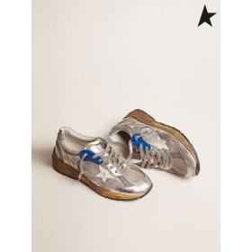 Golden Goose Silber Papa-Star-sneakers mit distressed finish Silber