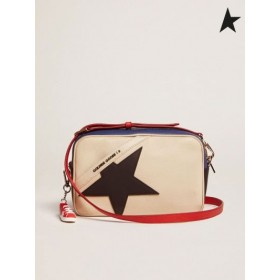 Golden Goose Αστέρων Τσάντα από δέρμα pebbled με το μαύρο αστέρι στο Χρώμα του Δέρματος