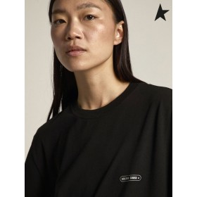 Golden Goose Μαύρο T-shirt Παιχνίδι EDT συλλογή Κάψουλα έρχεται σε αντίθεση με λογότυπο μαύρο