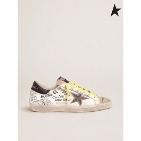Golden Goose Ταξίδι Super-Star παπούτσια με γκράφιτι λευκό